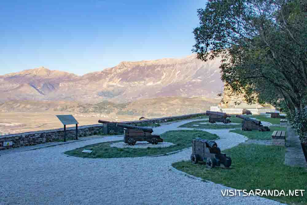 Canons at Gjirokastra Castle Canons at Gjirokastra Castle