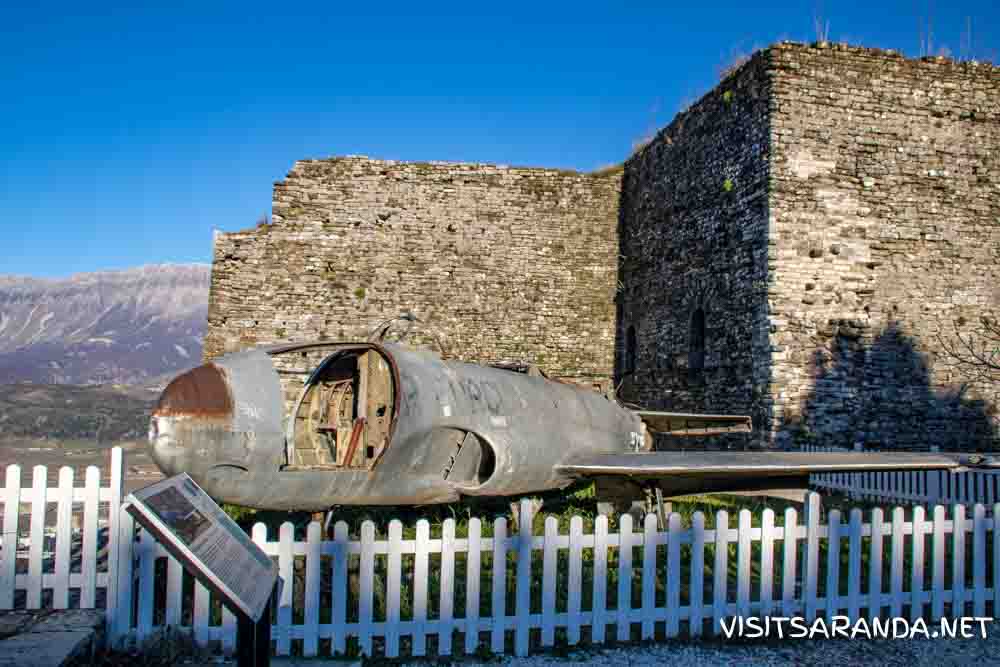 American spy plane at Gjirokastra Castle American spy plane at Gjirokastra Castle