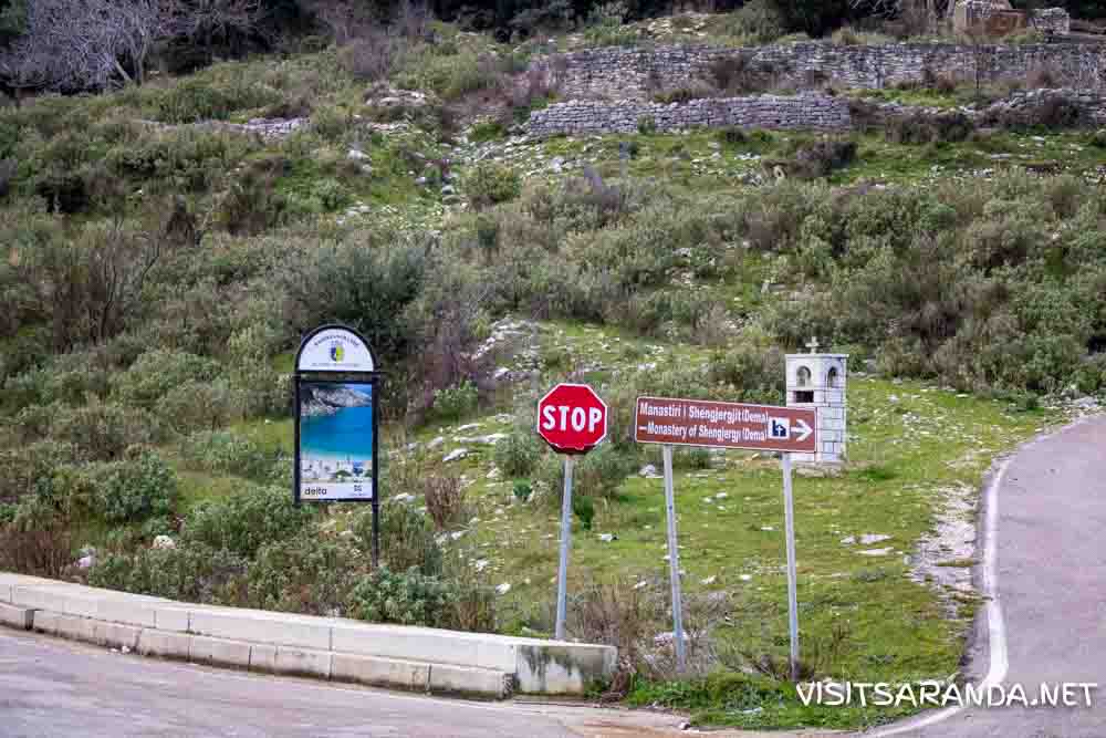 Entrance road to Saint George's Monastery Entrance road to Saint George's Monastery