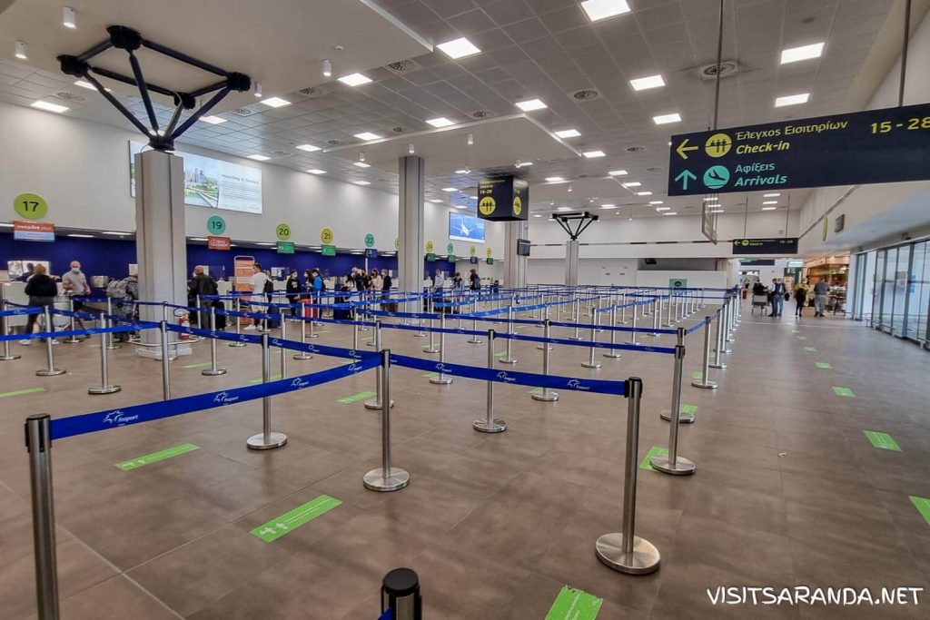 Check-in at Corfu Airport