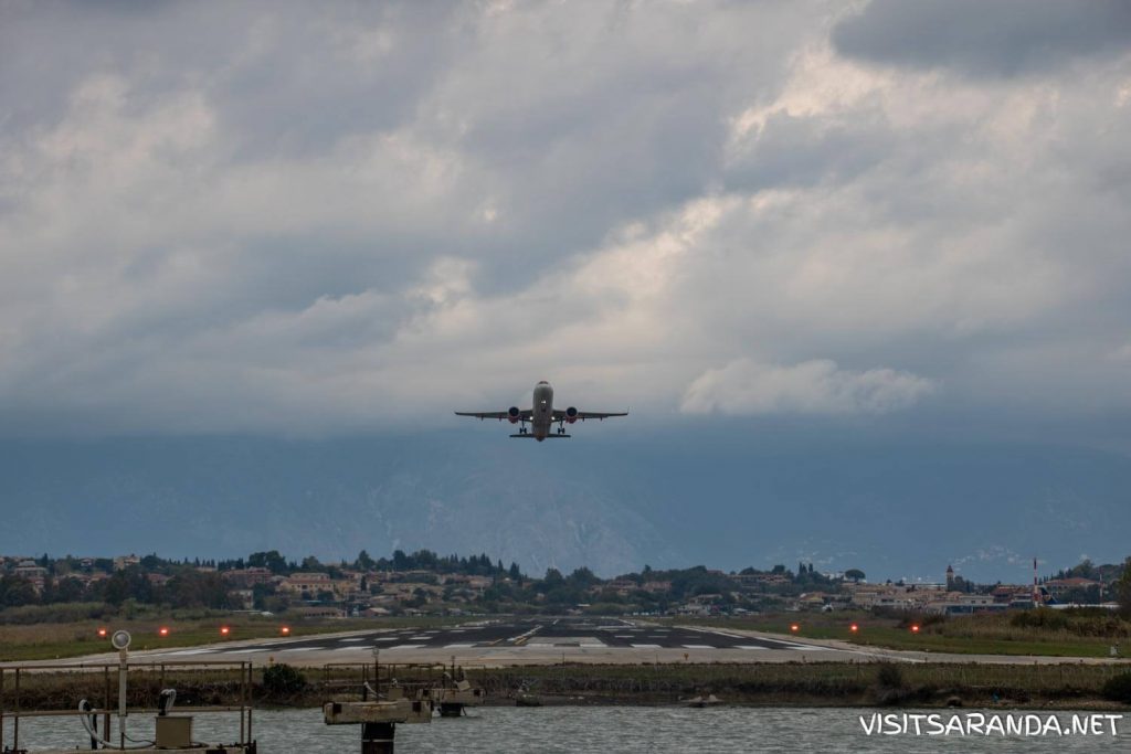 Take-off at Corfu Airport