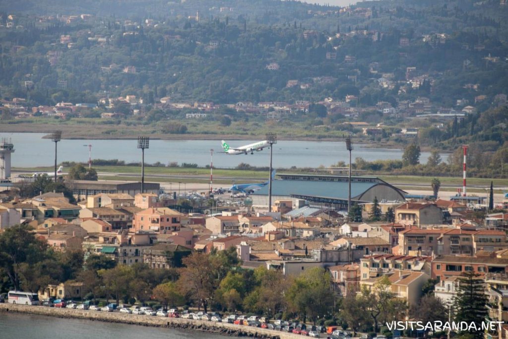 Take-off at Corfu Airport